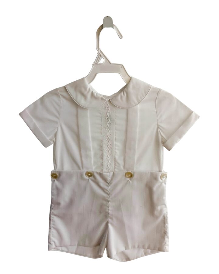 SNIPS N' SNAILS  WHITE   EMBROIDERED 2-PIECE DRESSY OUTFIT