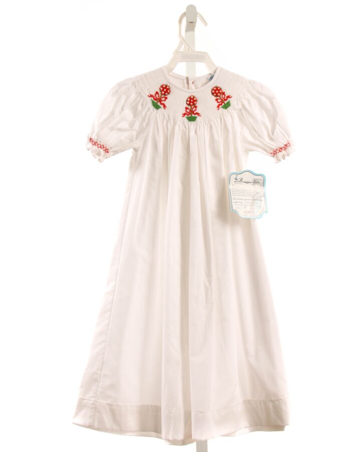 REMEMBER NGUYEN  WHITE   SMOCKED DRESS