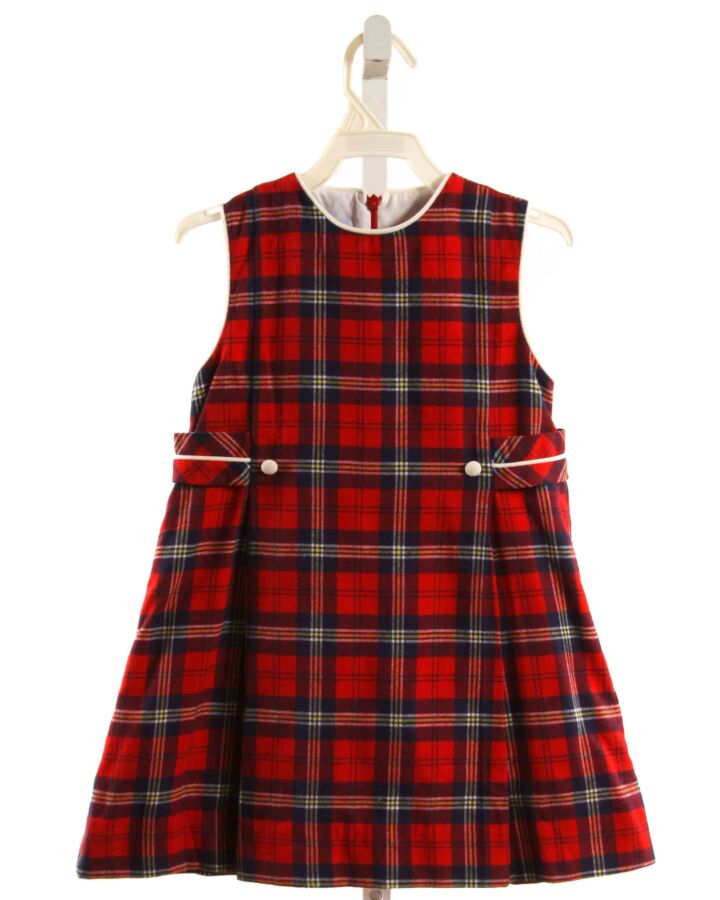 BELLA BLISS  RED FLANNEL PLAID  DRESS