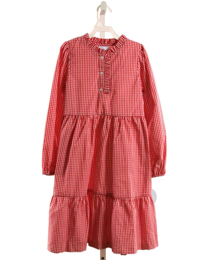 LITTLE ENGLISH  RED  GINGHAM  DRESS