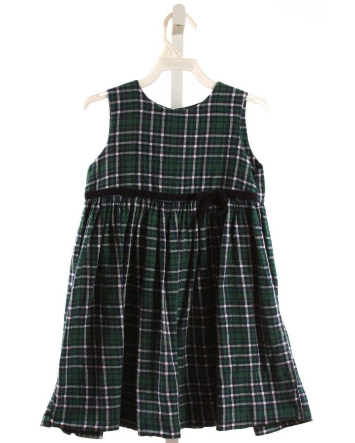 BELLA BLISS  GREEN FLANNEL PLAID  DRESS
