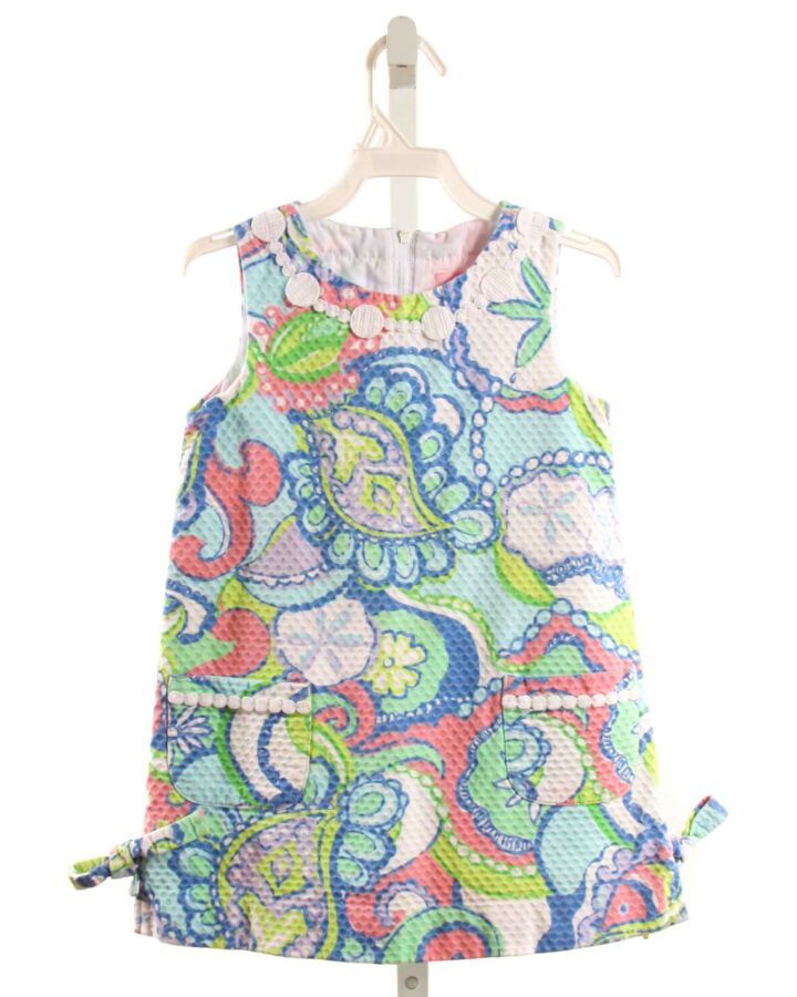 LILLY PULITZER  BLUE   PRINTED DESIGN DRESS