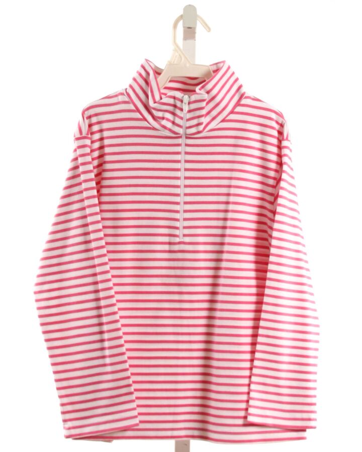 ZUCCINI  HOT PINK  STRIPED  PULLOVER