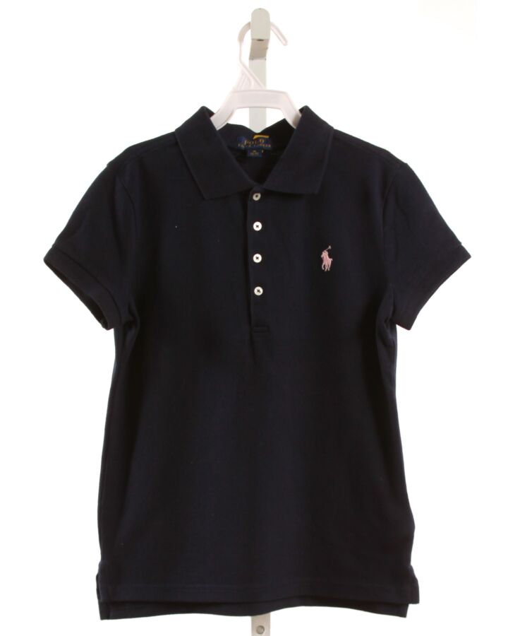 POLO BY RALPH LAUREN  BLUE PIQUE   KNIT SS SHIRT