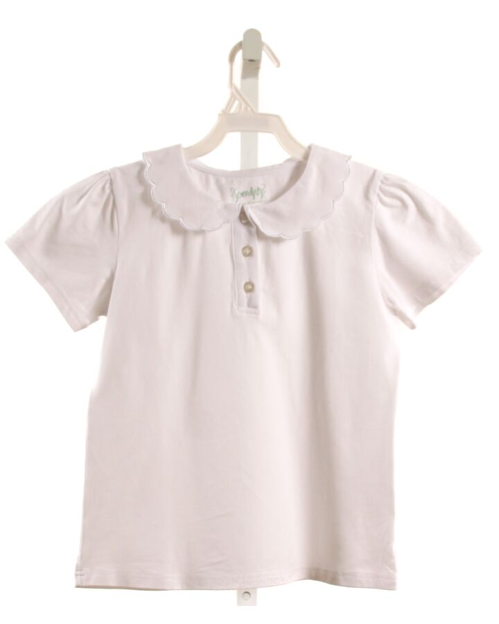 SERENDIPITY  WHITE    KNIT SS SHIRT