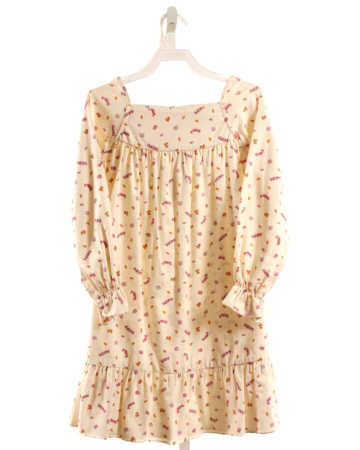 GABBY  PINK CORDUROY  PRINTED DESIGN DRESS