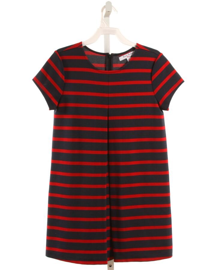 BROOKS BROTHERS BLUE STRIPED KNIT DRESS