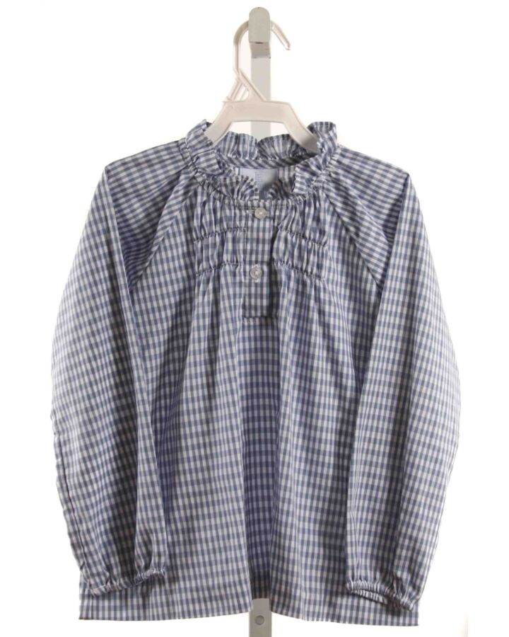 LITTLE ENGLISH  BLUE  GINGHAM  SHIRT-LS