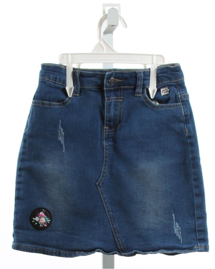 DEUX PAR DEUX  DENIM   APPLIQUED SKIRT