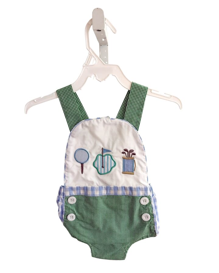 SEVEN LANTERN LANE  GREEN  GINGHAM  BUBBLE