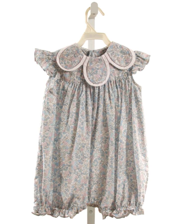 SOPHIE & LUCAS  LT BLUE  FLORAL  ROMPER
