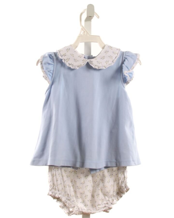 PETIT BEBE  LT BLUE  FLORAL  2-PIECE OUTFIT