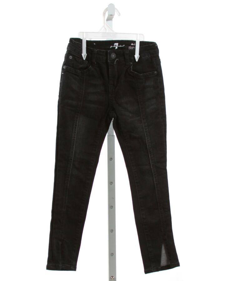 7 FOR ALL MANKIND  BLACK DENIM   JEANS