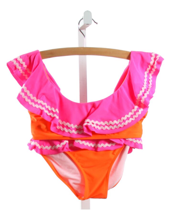 STELLA COVE  HOT PINK    2-PIECE SWIMSUIT WITH RIC RAC