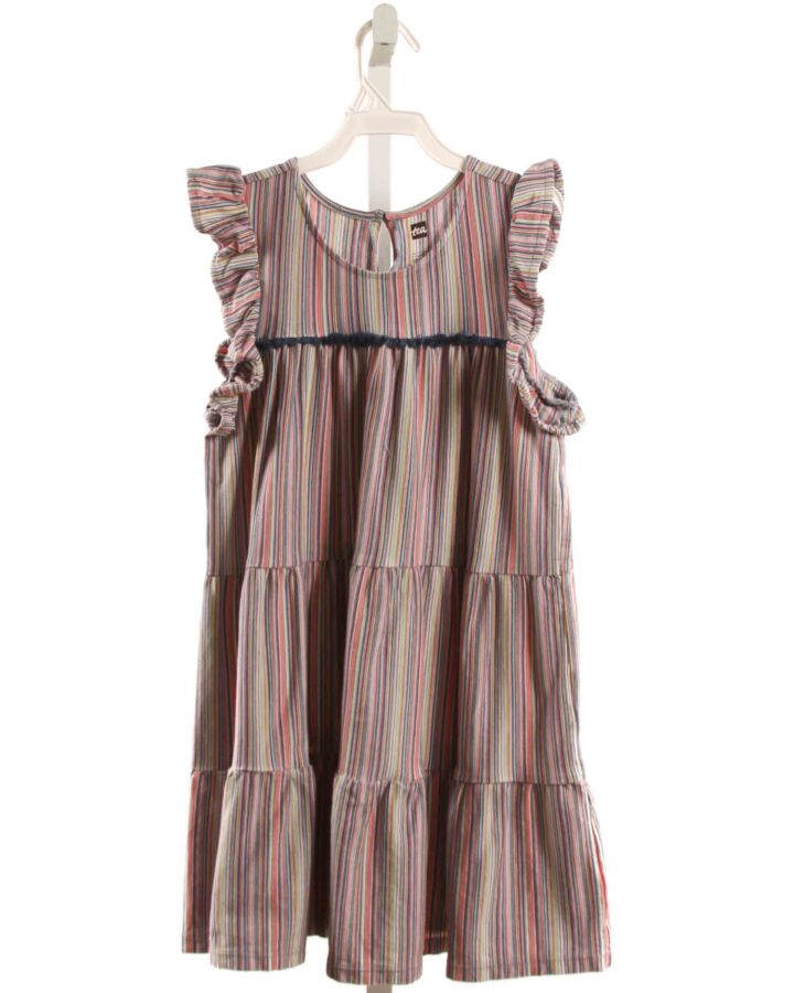 TEA  MULTI-COLOR  STRIPED  KNIT DRESS