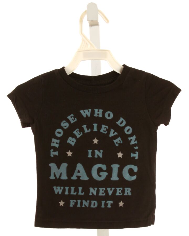 PEEK  BLACK  PRINT  T-SHIRT