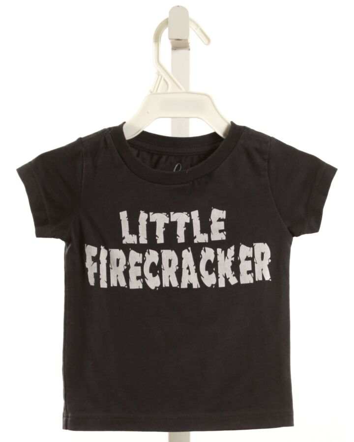 PEEK  BLACK  PRINT  T-SHIRT