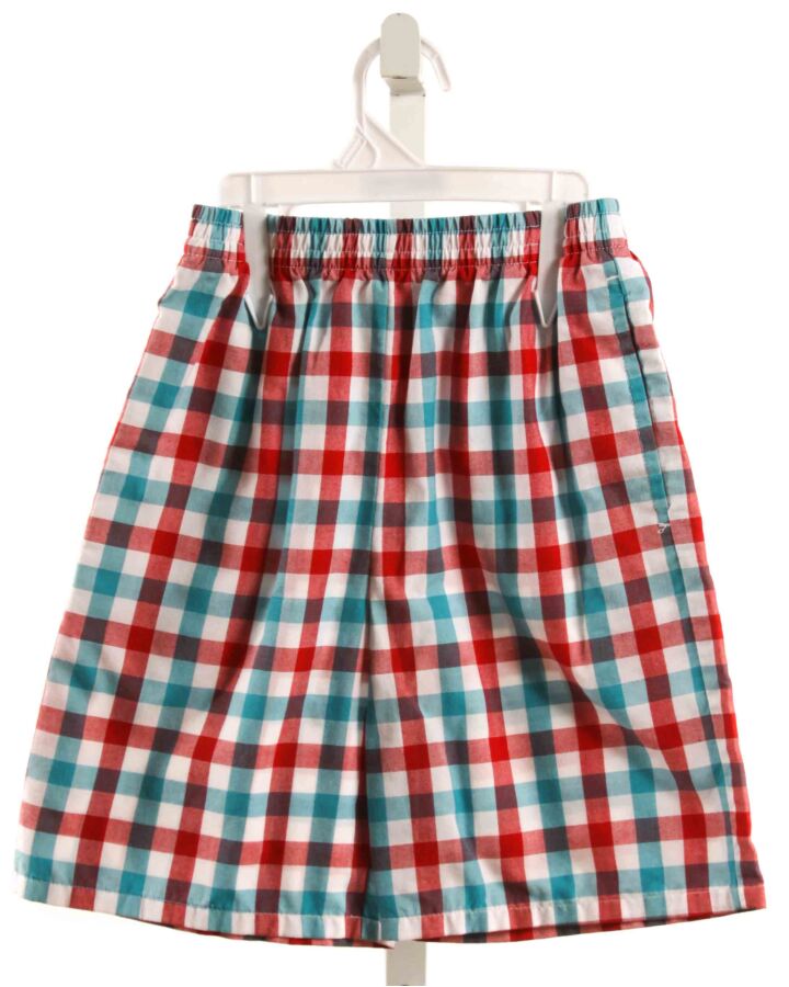 KELLY'S KIDS  MULTI-COLOR  PLAID  SHORTS