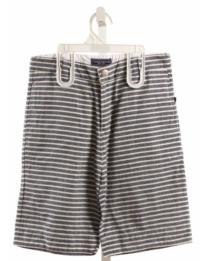 TOOBY DOO  CHAMBRAY LINEN STRIPED  SHORTS