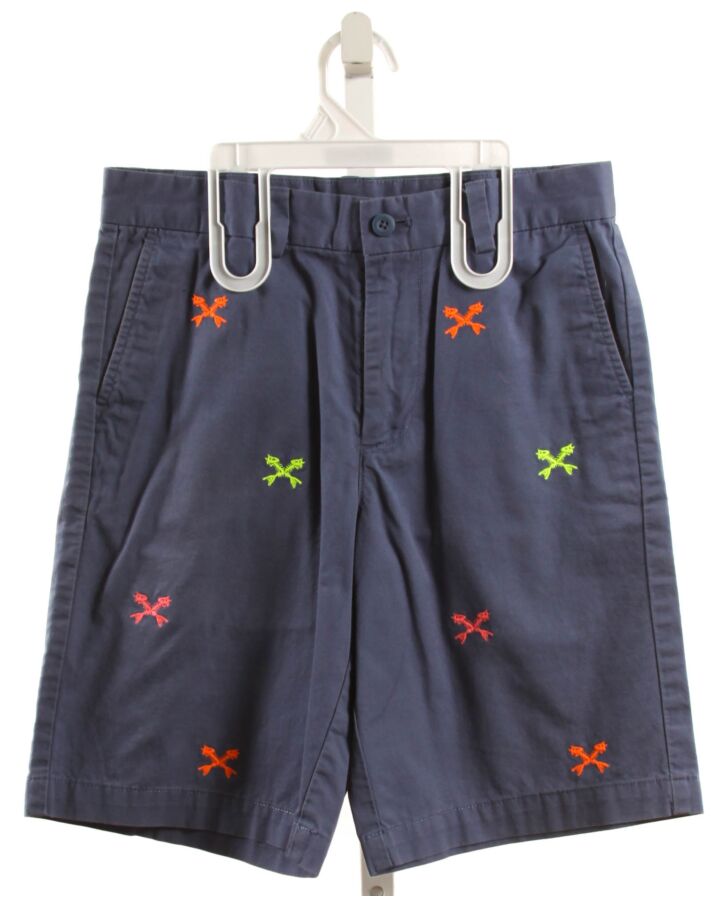 VINEYARD VINES  BLUE   EMBROIDERED SHORTS