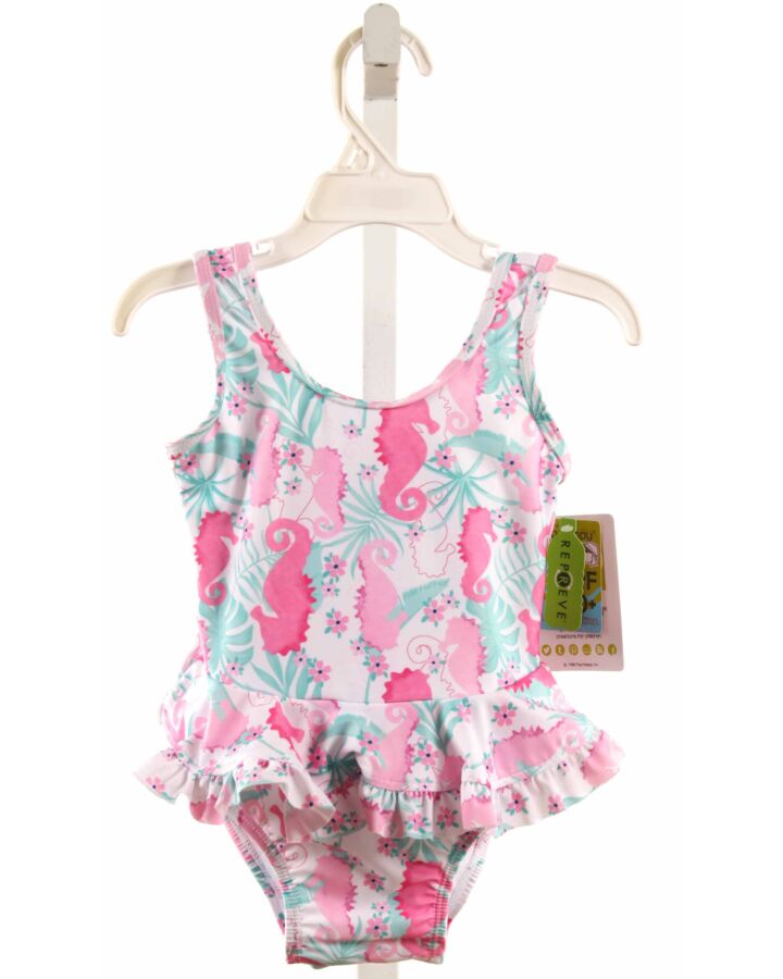 FLAP HAPPY  PINK    1-PIECE SWIMSUIT WITH RUFFLE