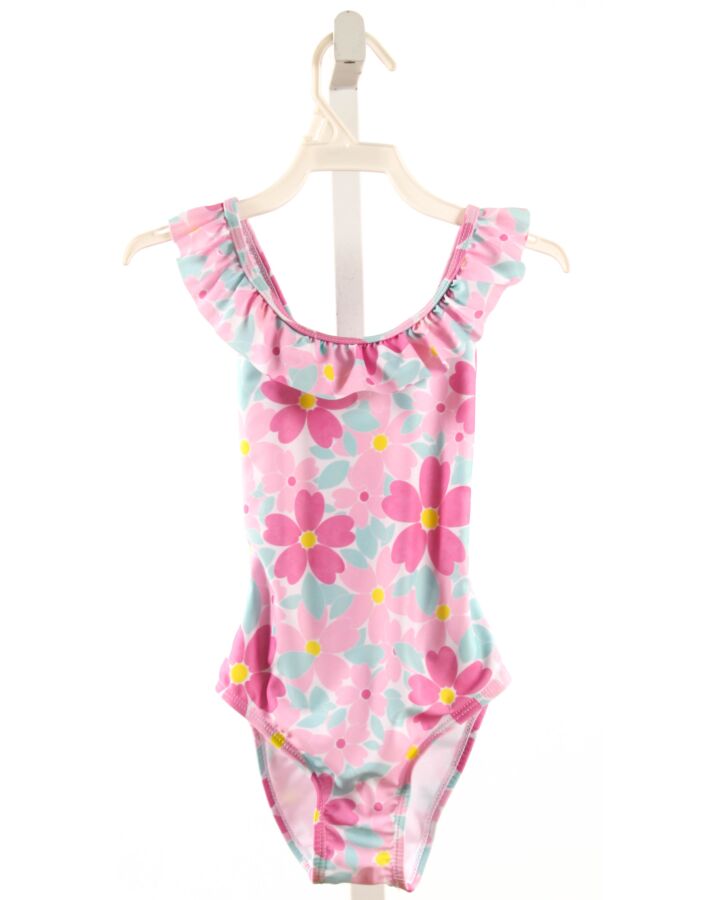 FLAP HAPPY  PINK  FLORAL  1-PIECE SWIMSUIT