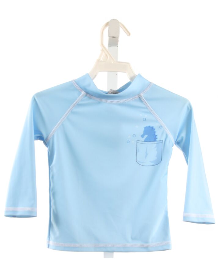 FLAP HAPPY  LT BLUE  PRINT  RASH GUARD