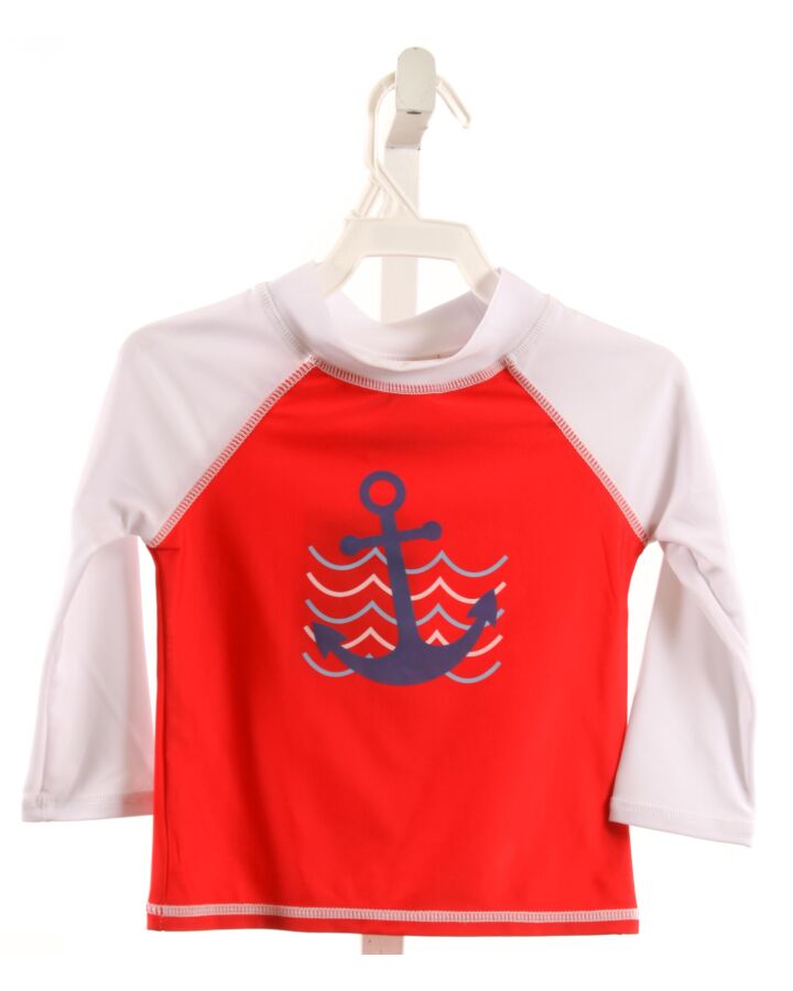 FLAP HAPPY  RED  PRINT  RASH GUARD