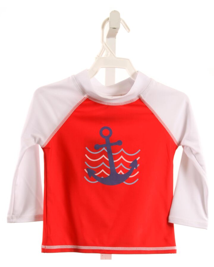 FLAP HAPPY  RED  PRINT  RASH GUARD