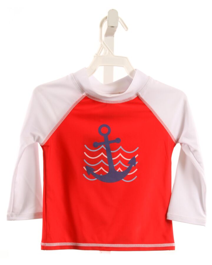 FLAP HAPPY  RED  PRINT  RASH GUARD