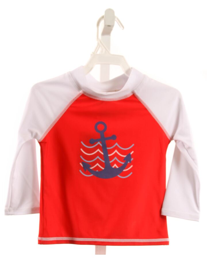 FLAP HAPPY  RED  PRINT  RASH GUARD