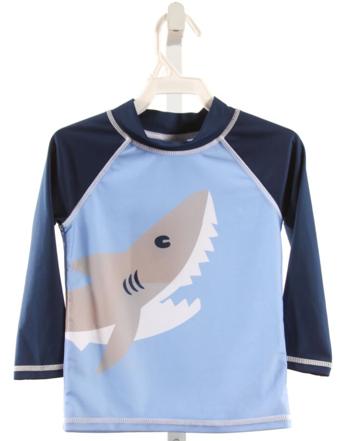 FLAP HAPPY  BLUE  PRINTED DESIGN RASH GUARD