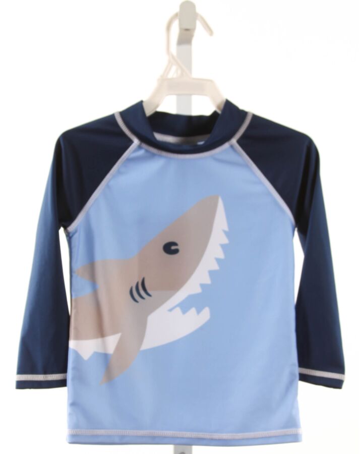 FLAP HAPPY  BLUE  PRINTED DESIGN RASH GUARD