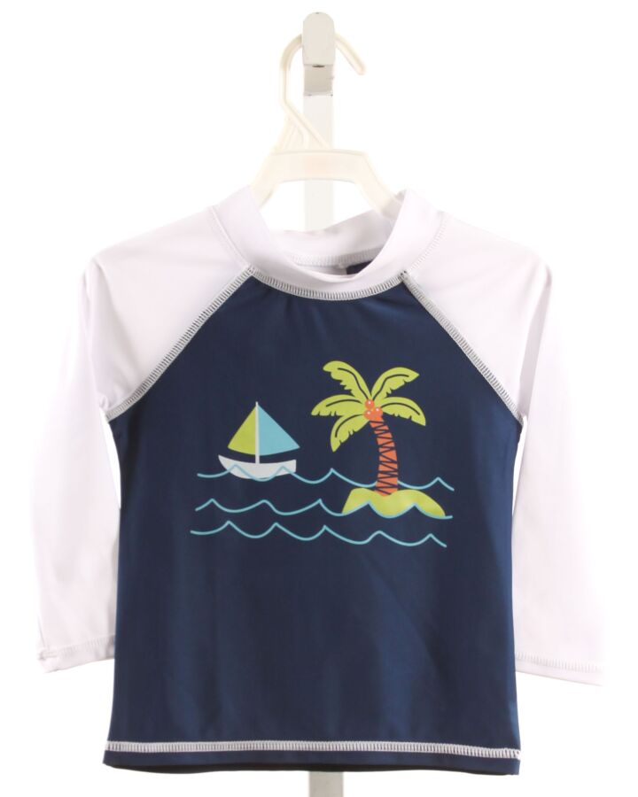 FLAP HAPPY  NAVY   PRINTED DESIGN RASH GUARD