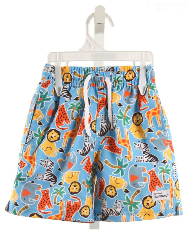 FLAP HAPPY  MULTI-COLOR  PRINT  SWIM TRUNKS