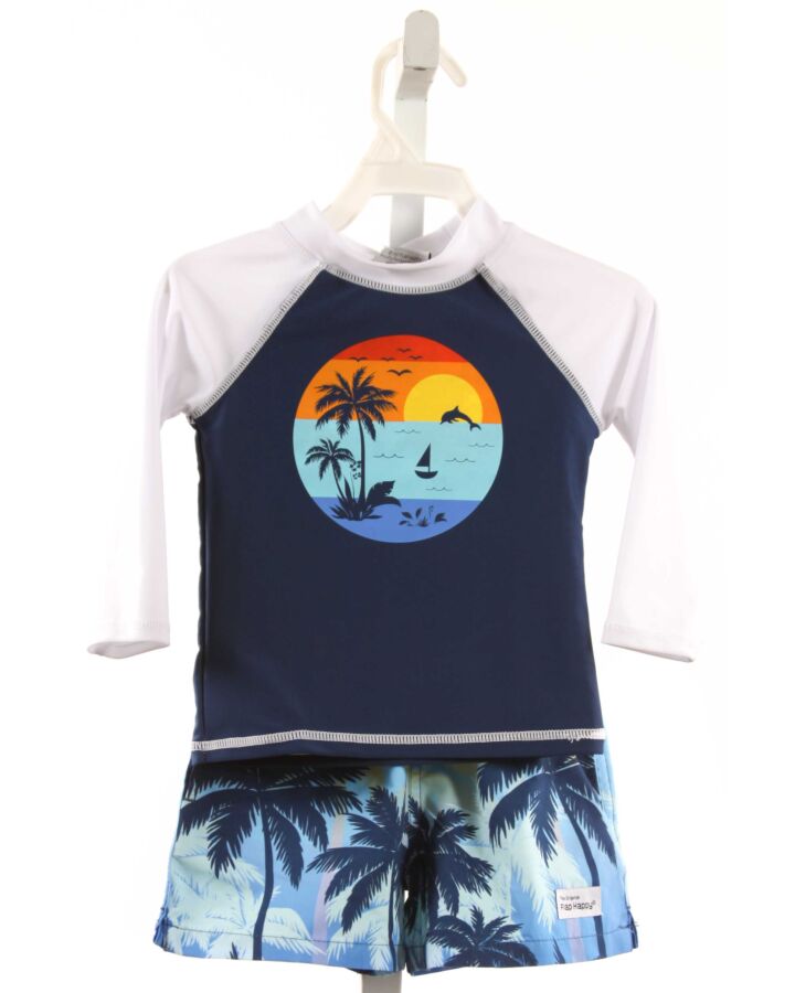 FLAP HAPPY  NAVY   PRINTED DESIGN SWIM SET