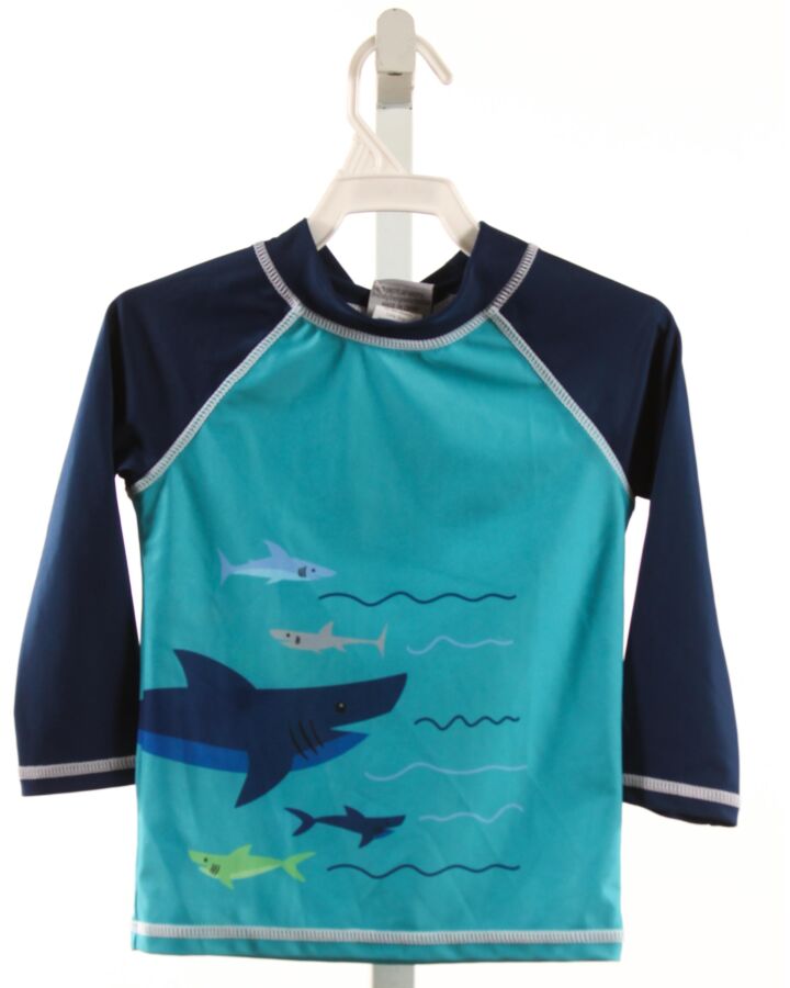 FLAP HAPPY  GREEN  PRINTED DESIGN RASH GUARD