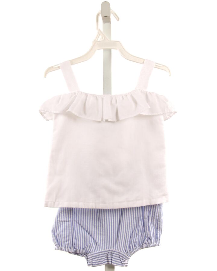 BROWN BOWEN & CO.  WHITE  2-PIECE OUTFIT WITH RUFFLE
