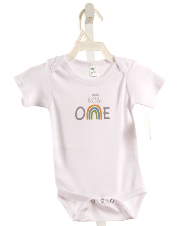 SWINGING ON A STAR  WHITE  PRINTED DESIGN KNIT BUBBLE