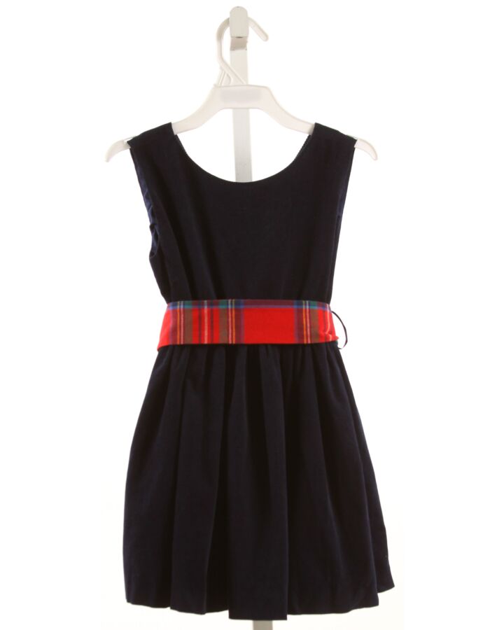 BROWN BOWEN  BLUE CORDUROY   PARTY DRESS