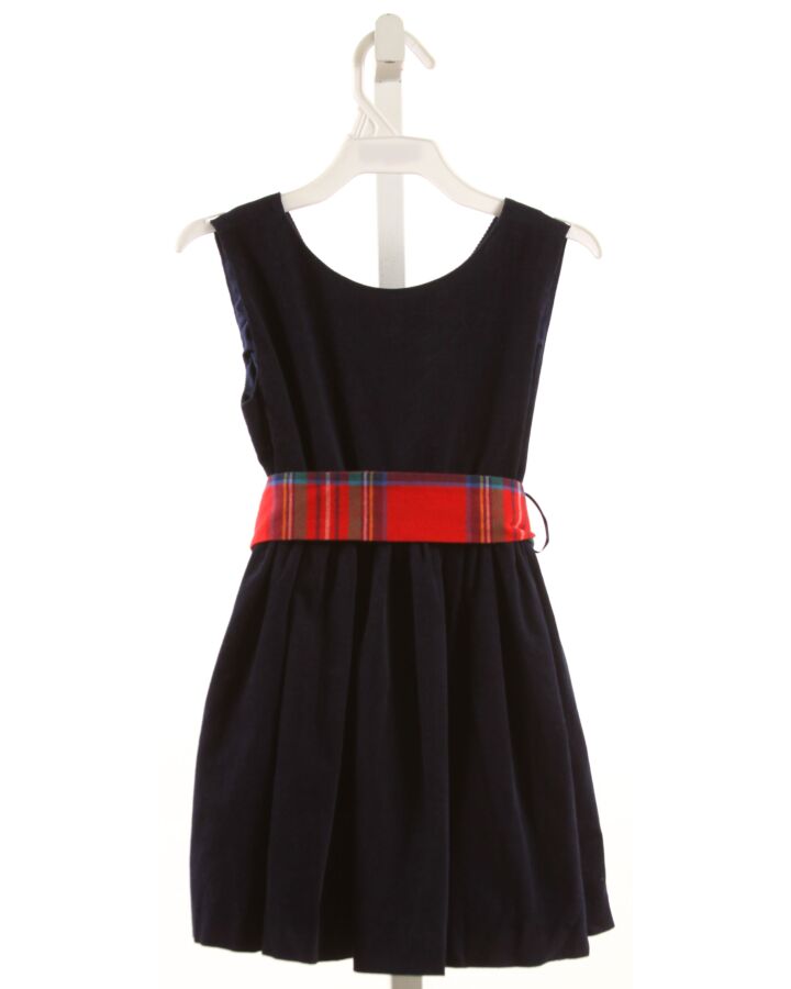 BROWN BOWEN  BLUE CORDUROY   PARTY DRESS