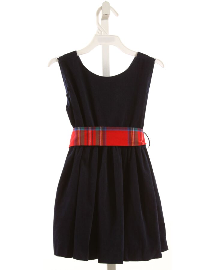 BROWN BOWEN  BLUE CORDUROY   PARTY DRESS