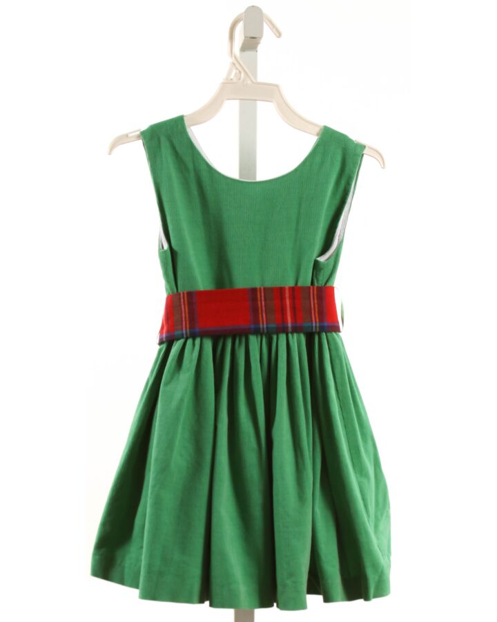 BROWN BOWEN  GREEN CORDUROY   PARTY DRESS