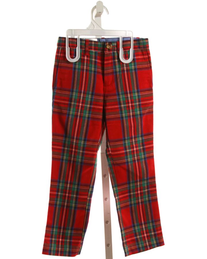 BROWN BOWEN  RED  PLAID  PANTS