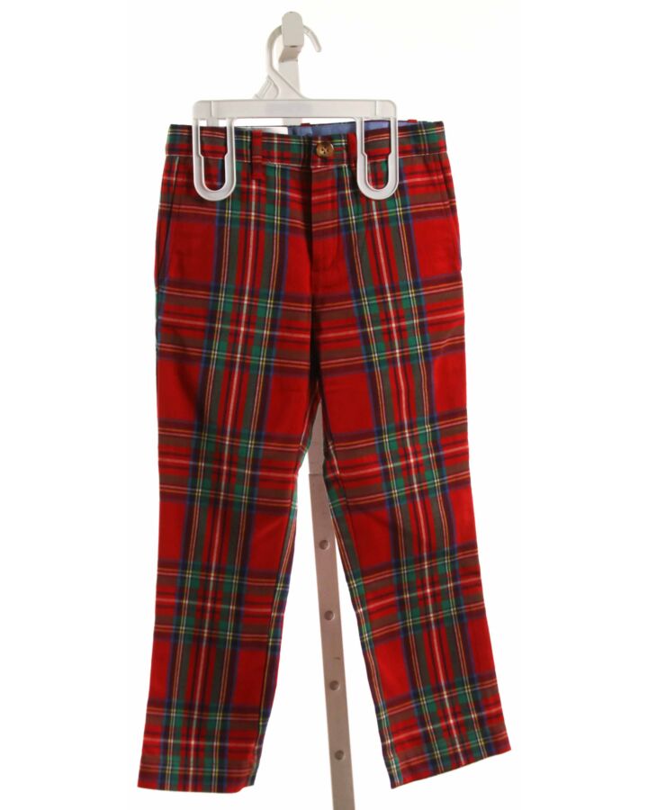 BROWN BOWEN  RED  PLAID  PANTS