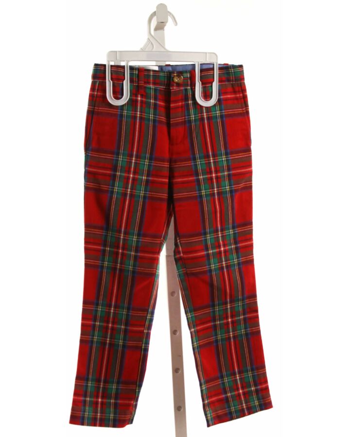 BROWN BOWEN  RED  PLAID  PANTS
