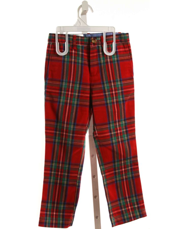 BROWN BOWEN  RED  PLAID  PANTS
