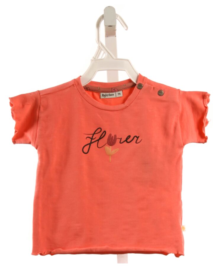 BABYFACE  HOT PINK   PRINTED DESIGN KNIT SS SHIRT
