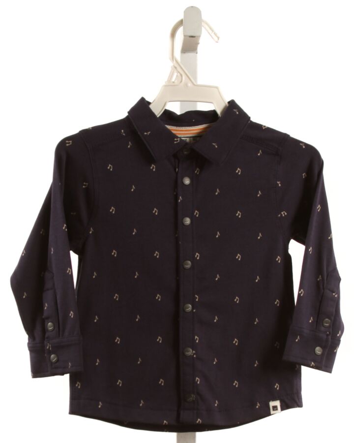 BABYFACE  NAVY    KNIT LS SHIRT