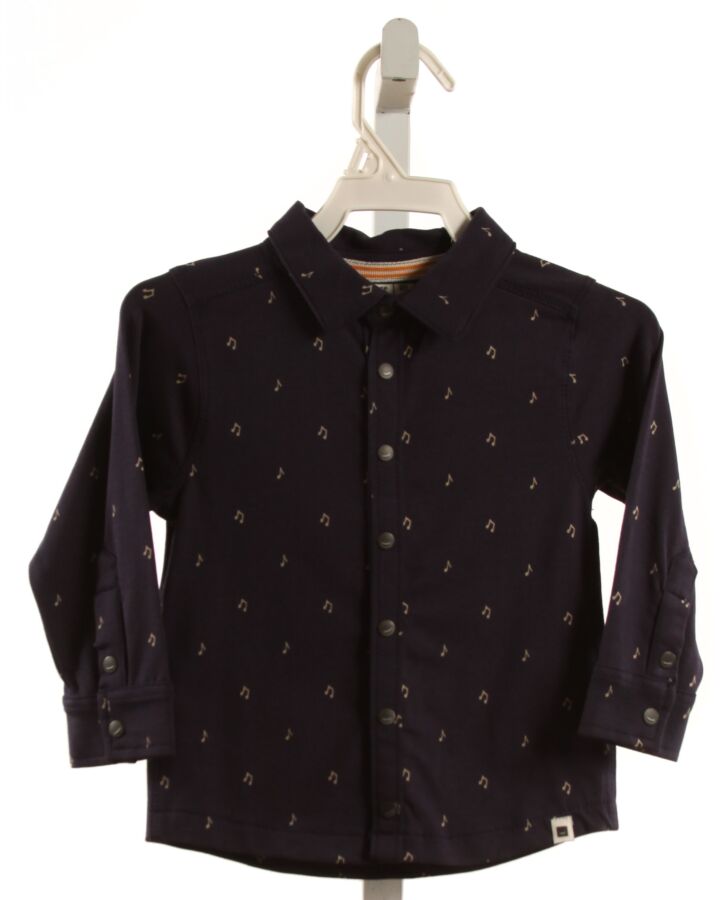 BABYFACE  NAVY    KNIT LS SHIRT